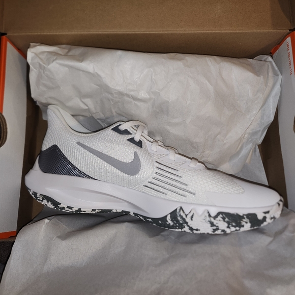 Nike Precision V White Cool Grey Mens size 9 1/2 size 10 - Picture 6 of 6